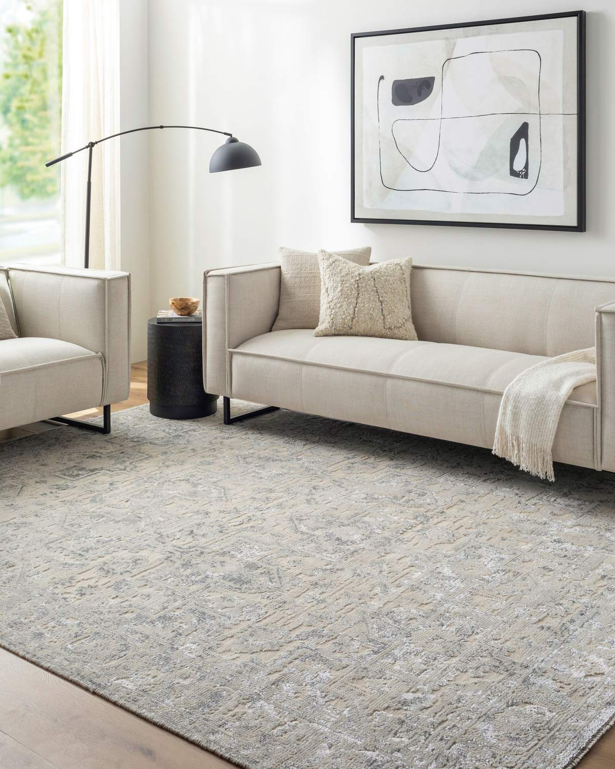 surya waterloo wtl 2300 light gray rug