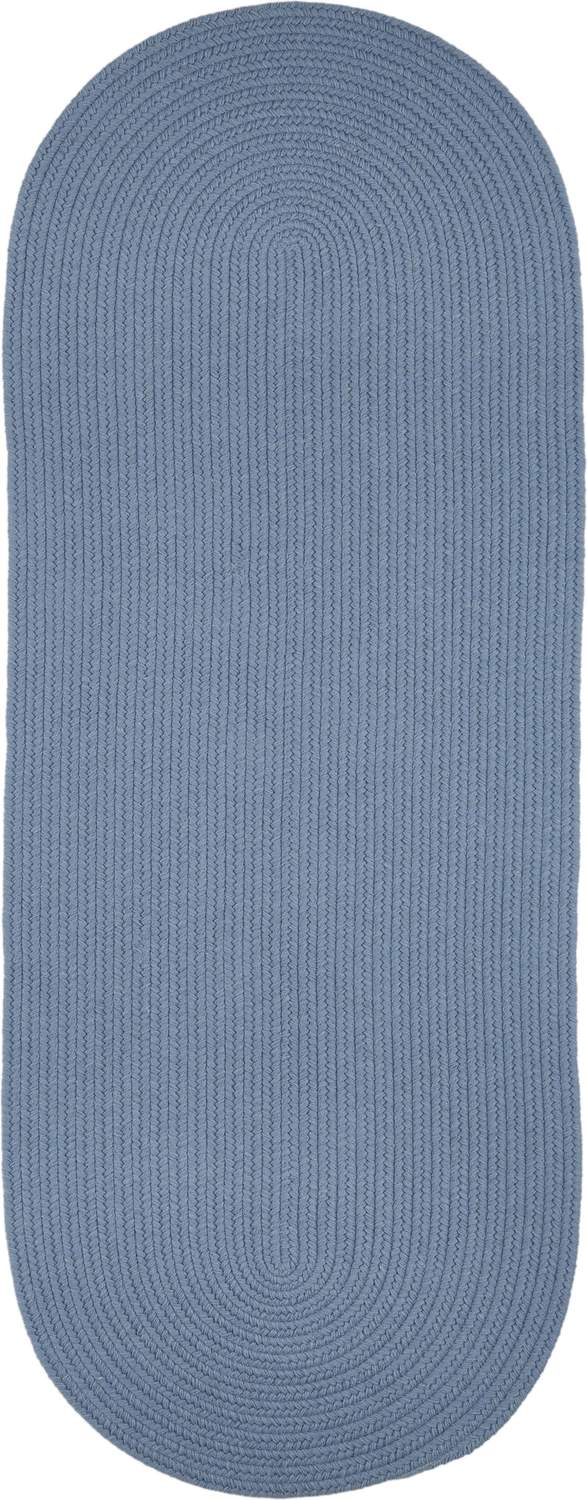 rhody solid wool s103 blue bonnet rug