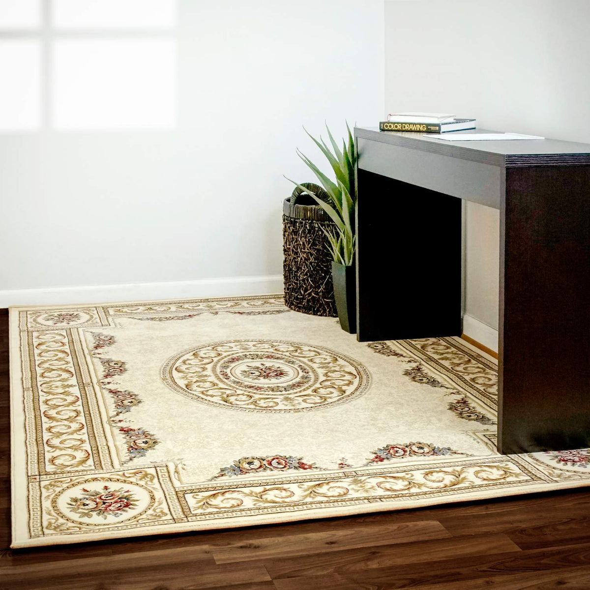 dynamic rugs ancient garden 57226 6464 blue rug