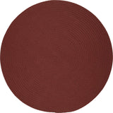 rhody solid poly s033 terra cotta rug