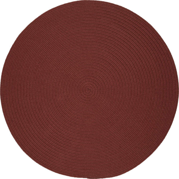 rhody solid poly s033 terra cotta rug