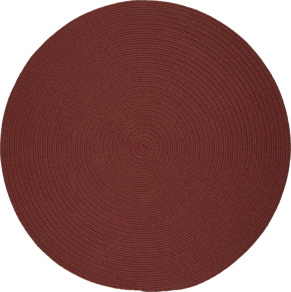 rhody solid poly s033 terra cotta rug