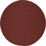 rhody solid poly s033 terra cotta rug