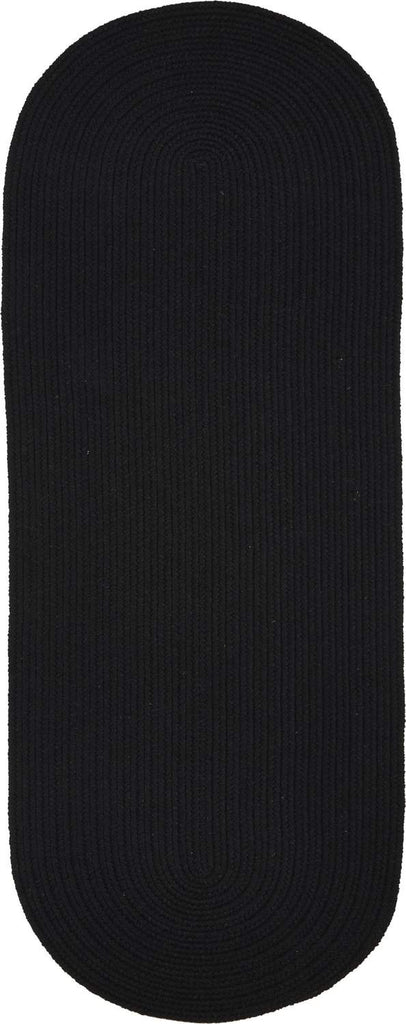 rhody solid wool s112 black rug