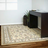 dynamic rugs ancient garden 57120 2464 light gold rug