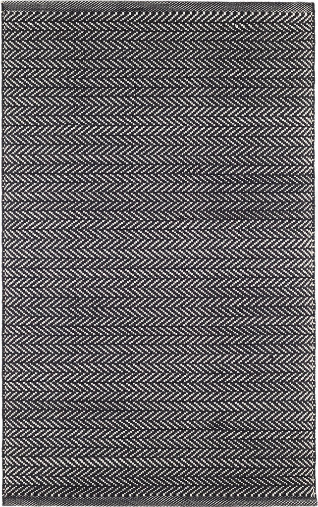 dash albert herringbone da971 black rug