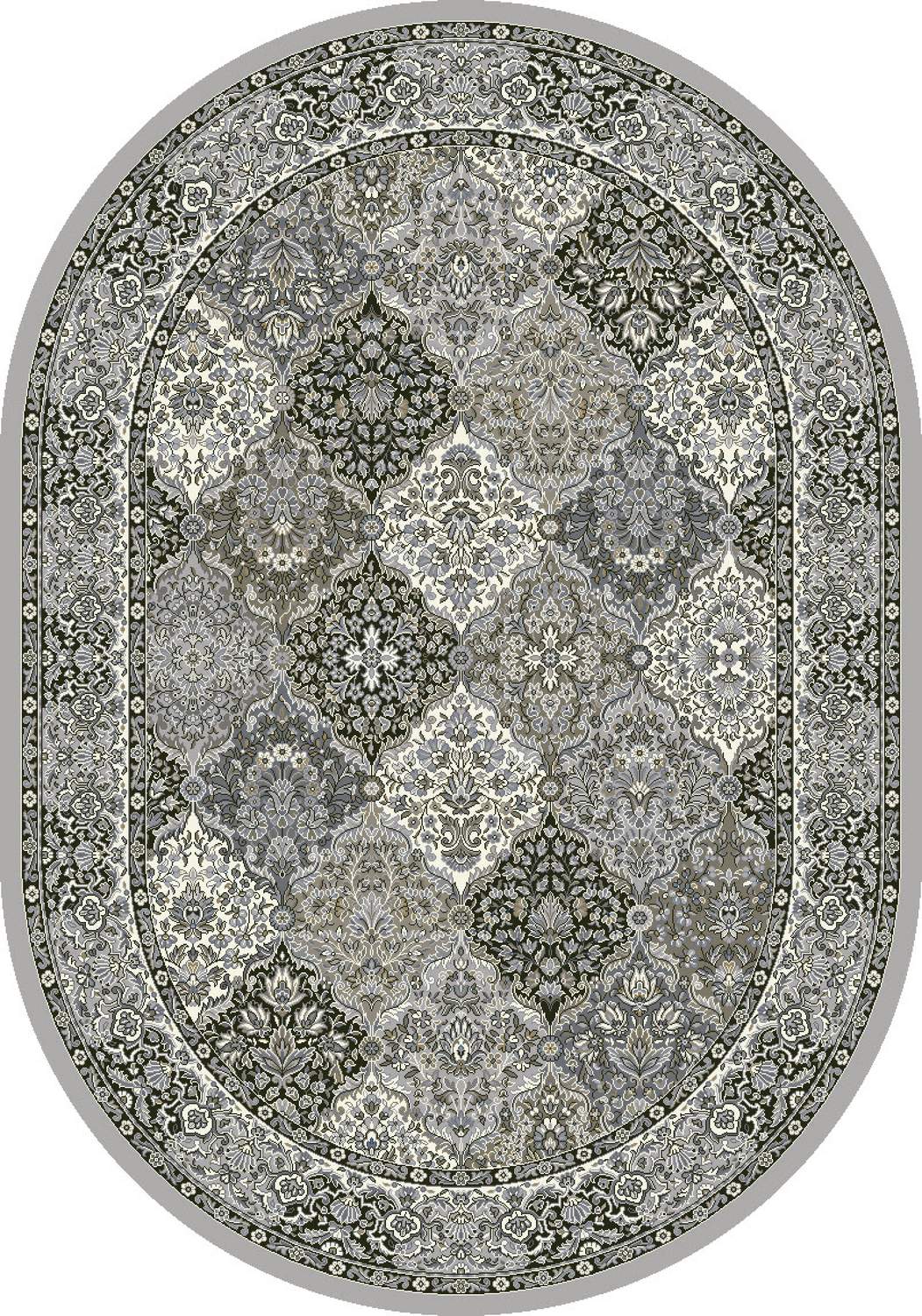 dynamic rugs ancient garden 57008 9696 silver rug