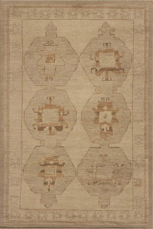 dash albert tamalia da2543 beige hand knotted wool rug
