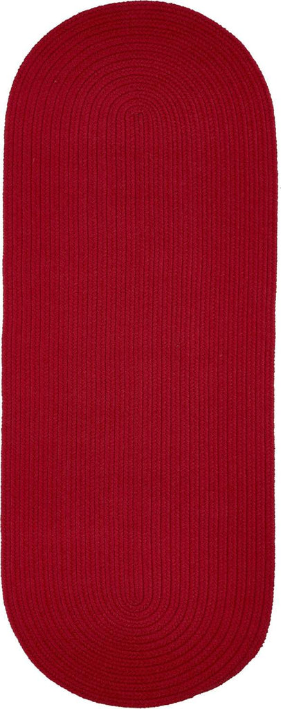 rhody solid poly s045 brilliant red rug