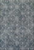 dynamic ancient garden 57162 3696 steel blue rug