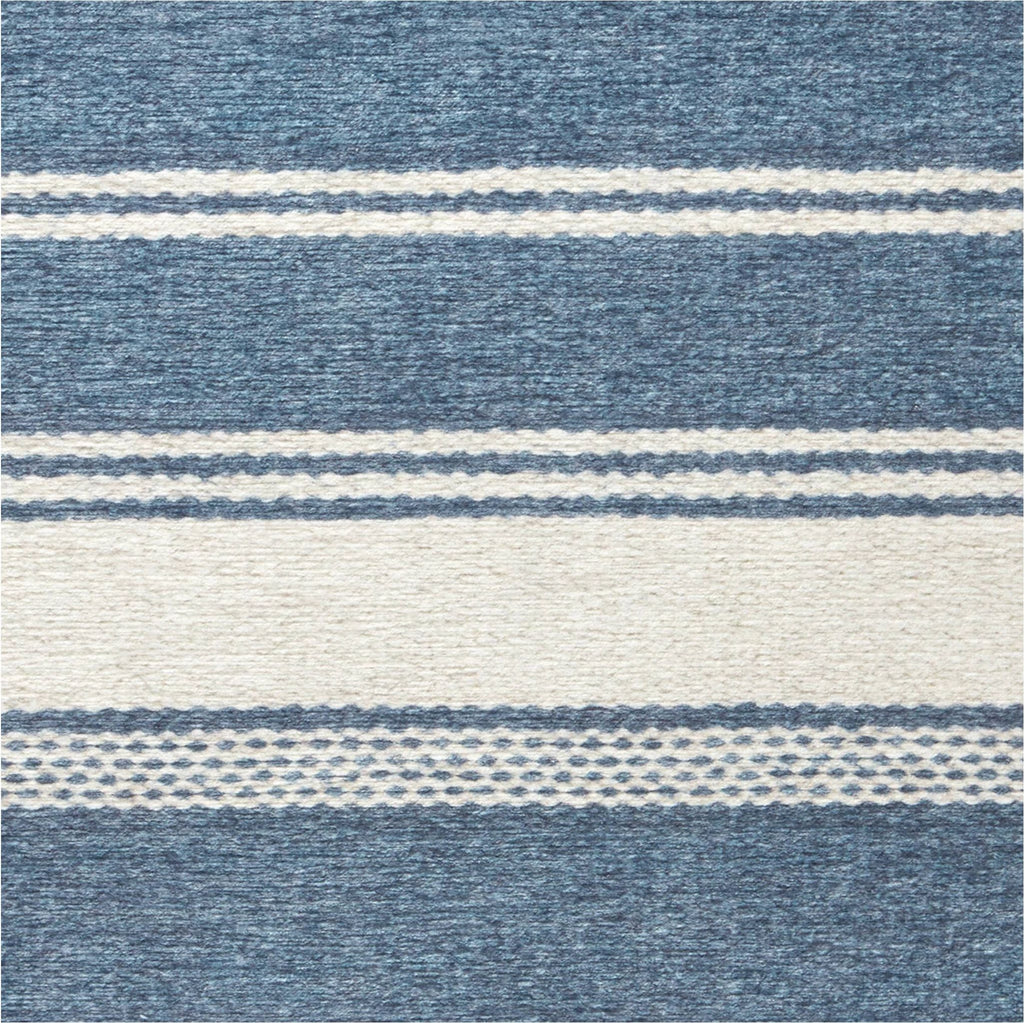 dash albert bowman stripe da2337 blue machine washable polyester rug