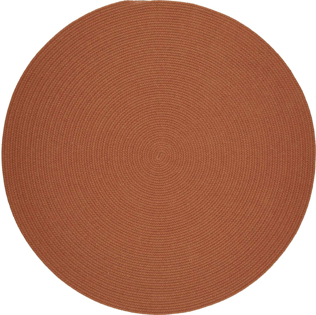 rhody solid wool s108 terra cotta rug