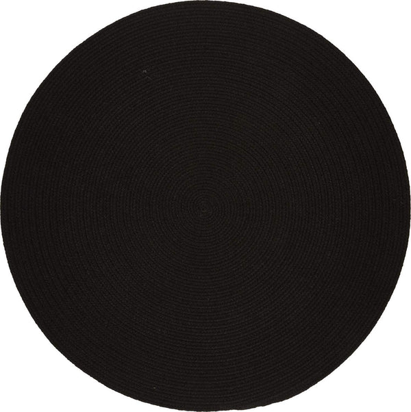 rhody solid poly s016 black rug
