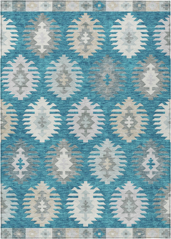 addison chantille acn983 teal rug