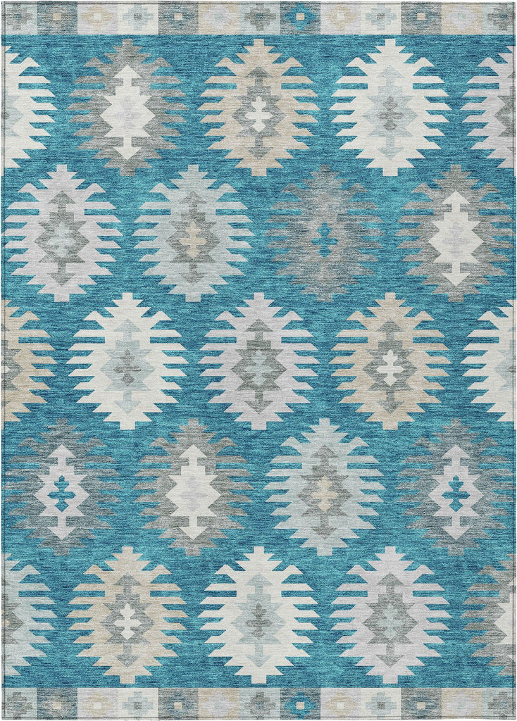 addison chantille acn983 teal rug