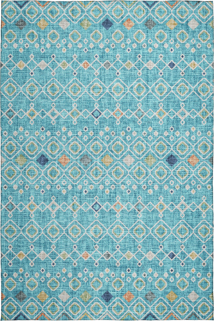 dalyn portico po4 teal rug