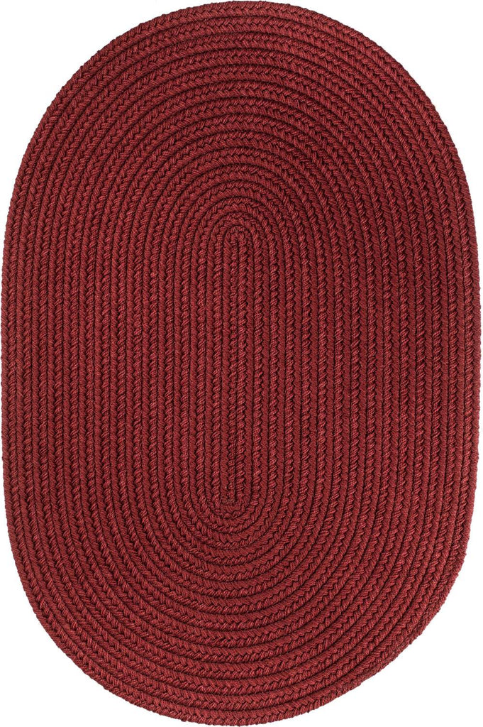rhody solid poly s005 colonial red rug
