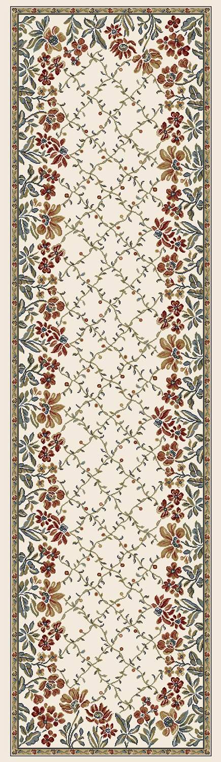 dynamic rugs ancient garden 57084 6464 ivory rug