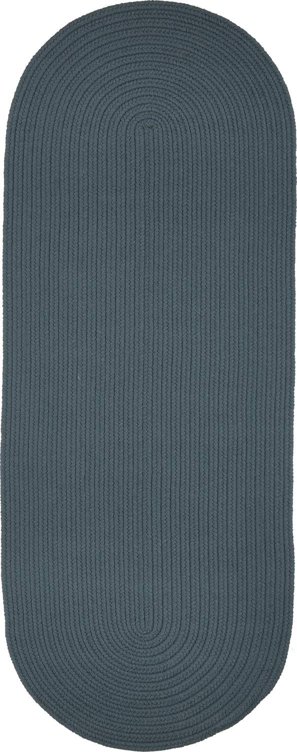 rhody solid poly s009 ocean blue rug