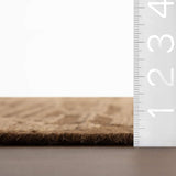 dash albert jex da2553 brown hand knotted wool rug