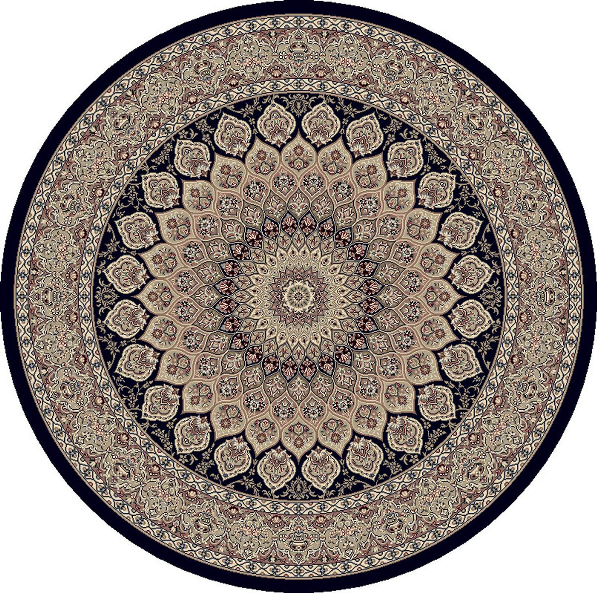 dynamic rugs ancient garden 57090 3484 navy rug