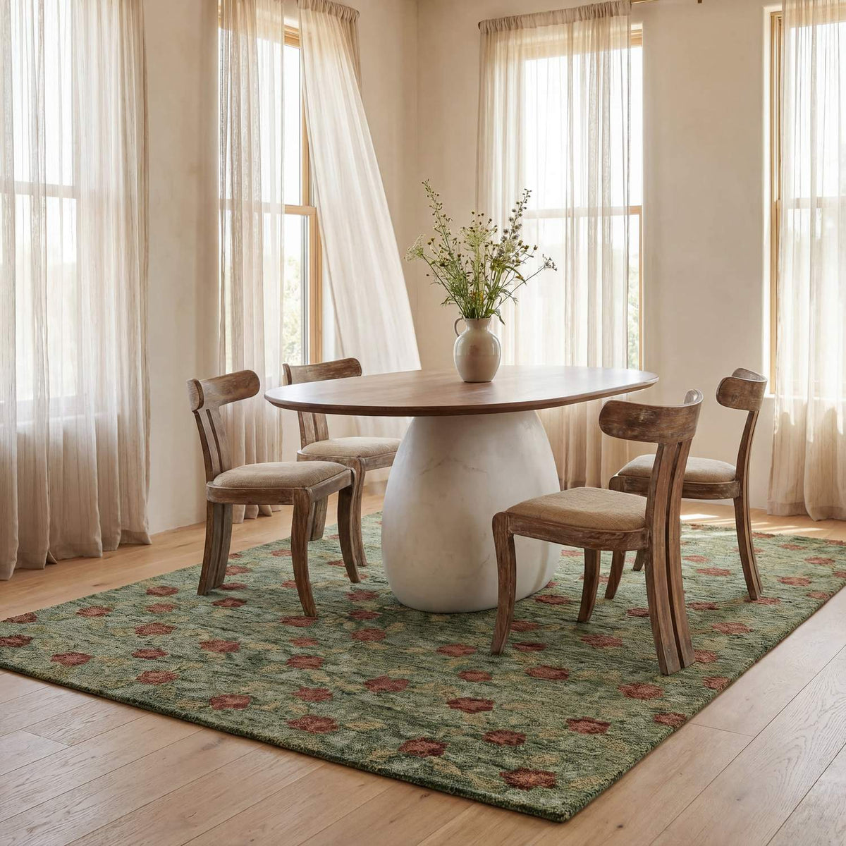 dash albert milord da2569 green hand tufted wool rug