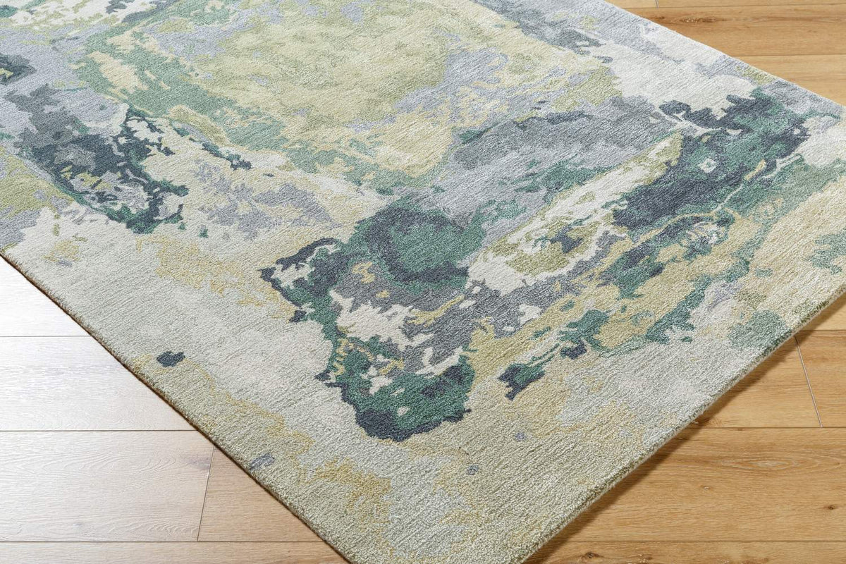 surya kavita kvt 2325 moss green rug