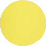 rhody happy braids hb14 solid yellow rug