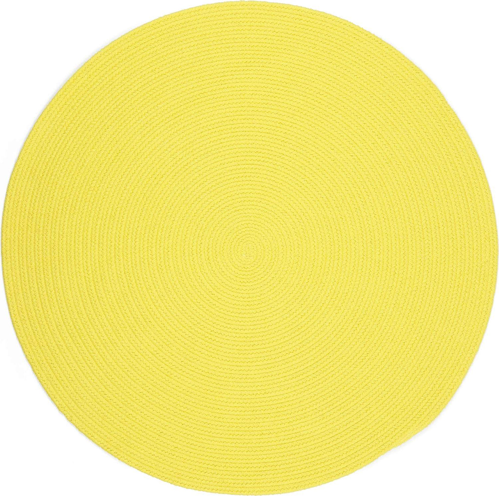 rhody happy braids hb14 solid yellow rug
