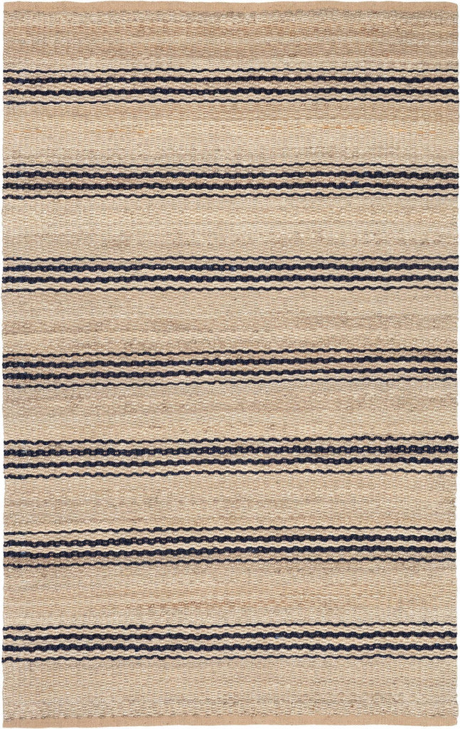dash albert jute ticking rda321 indigo rug