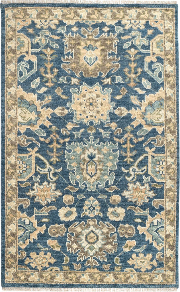 dash albert camille da2314 navy hand knotted wool rug