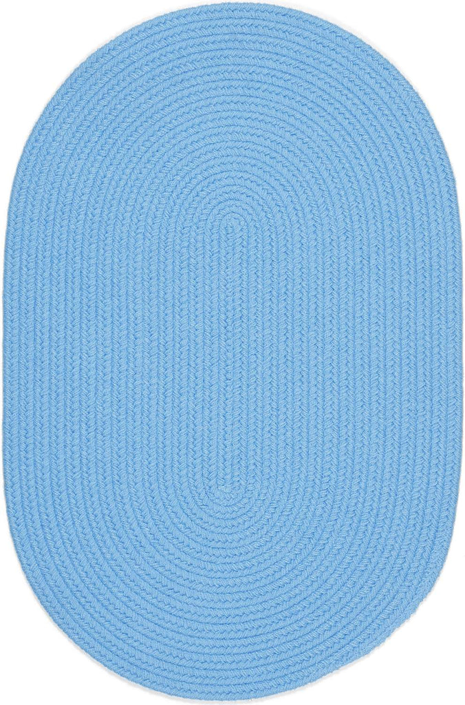rhody happy braids hb07 solid aqua blue rug