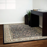 dynamic rugs ancient garden 57078 3434 blue rug
