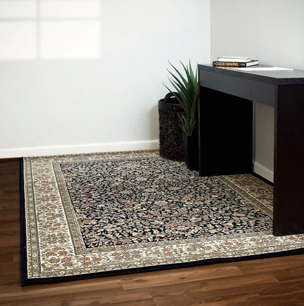 dynamic rugs ancient garden 57078 3434 blue rug