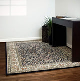 dynamic rugs ancient garden 57078 3434 blue rug