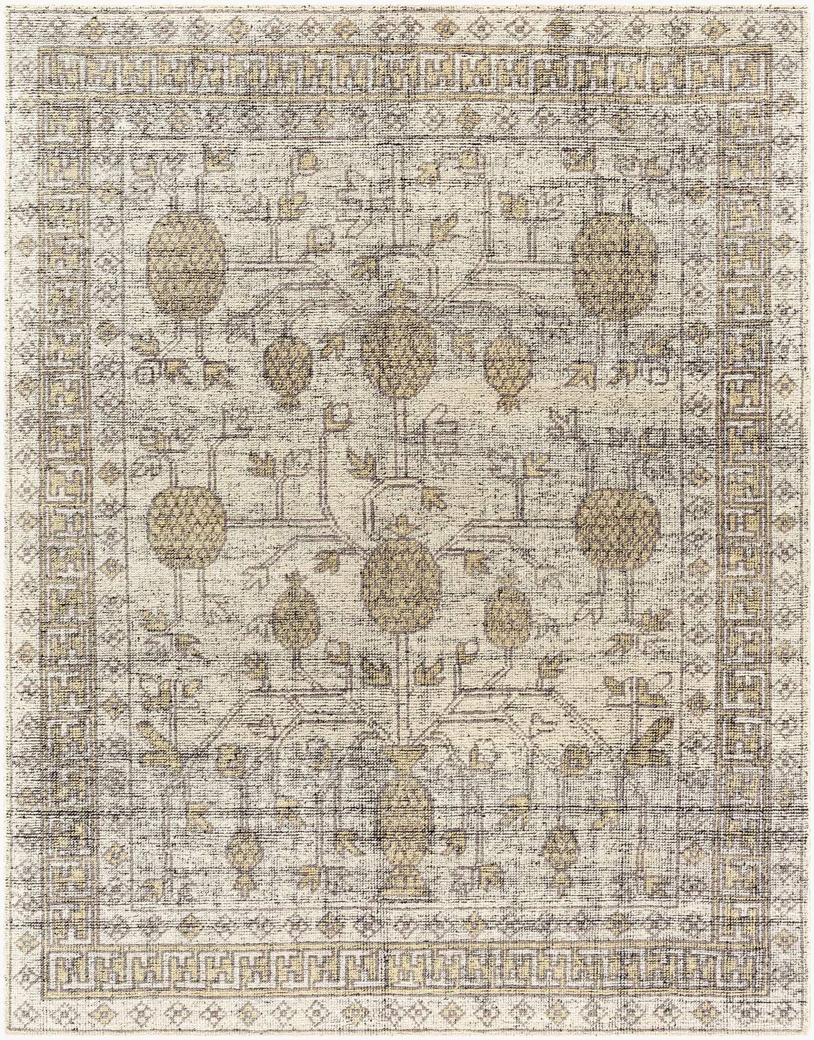 surya tulu tlu 2301 pewter rug