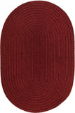 rhody solid wool s121 barn red rug