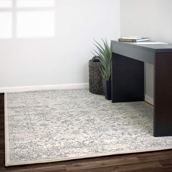 dynamic rugs ancient garden 57136 9696 silver rug