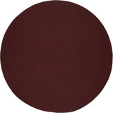 rhody solid poly s022 burgundy rug