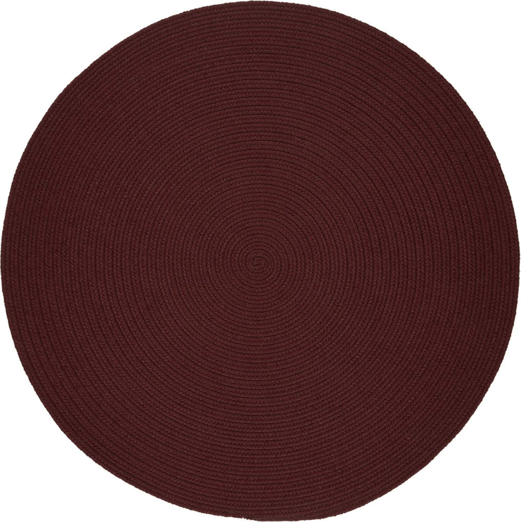rhody solid poly s022 burgundy rug
