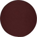 rhody solid poly s022 burgundy rug