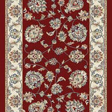 dynamic rugs ancient garden 57365 1464 red rug