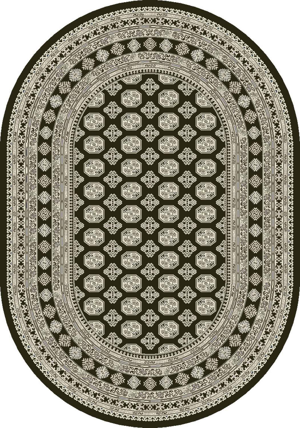 dynamic rugs ancient garden 57102 3636 charcoal rug