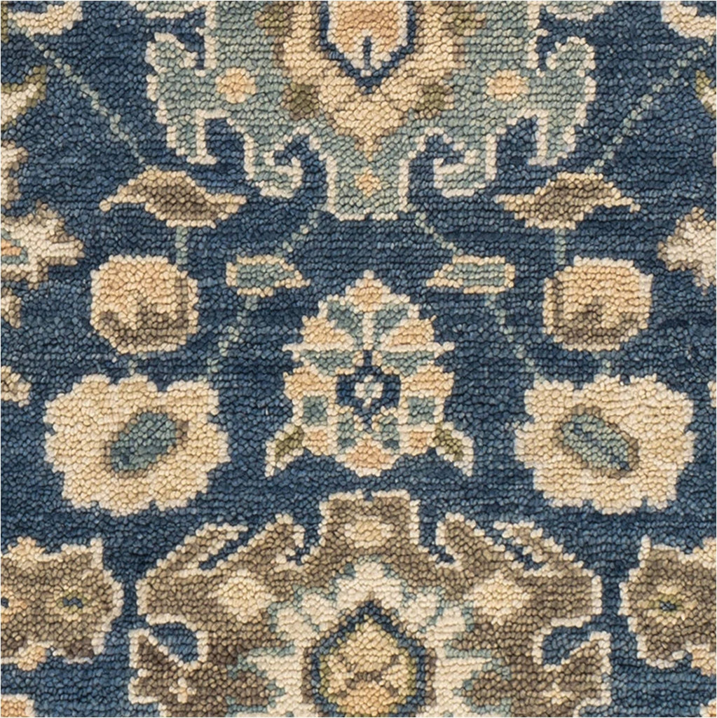 dash albert camille da2314 navy hand knotted wool rug