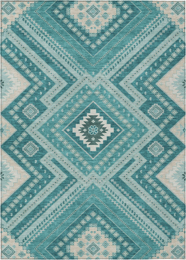 addison chantille acn1010 teal rug