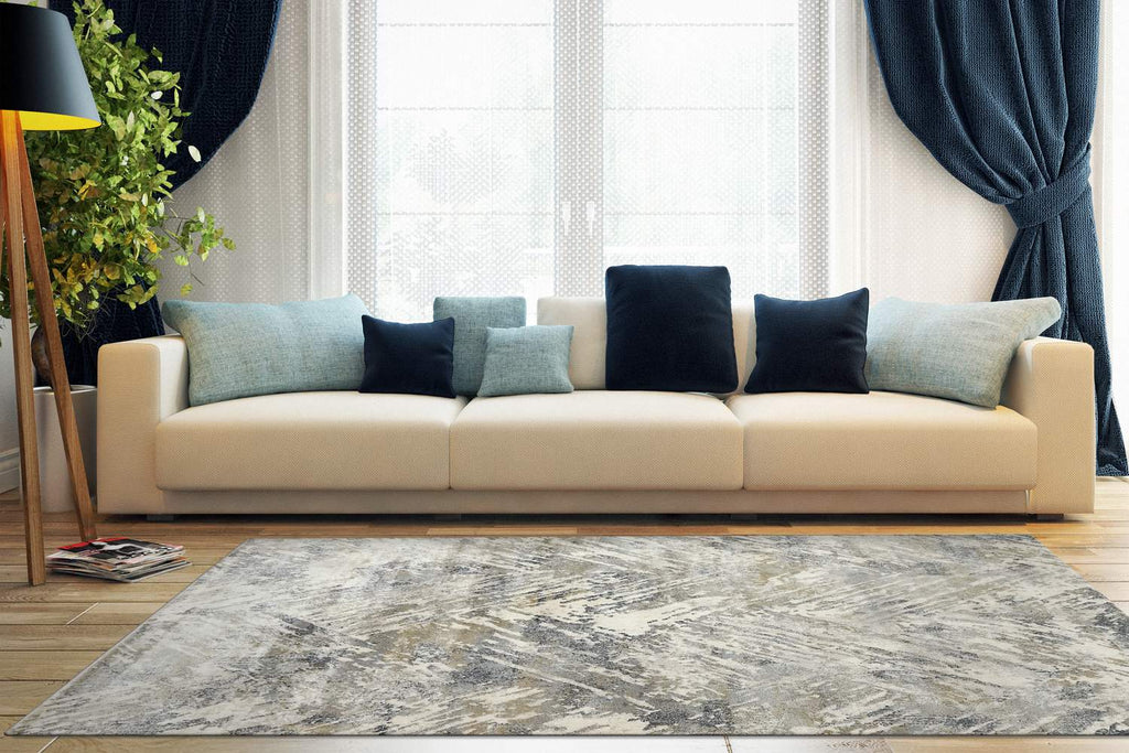 dynamic castilla 3537 950 grey rug