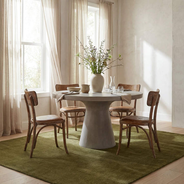 dash albert gania da2533 green loom knotted wool rug