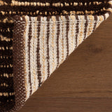 dash albert vicart da2559 brown woven flatwoven wool rug