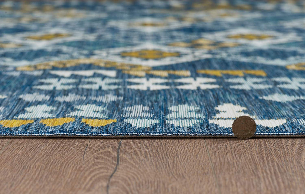 kas oriental dahlia 1402 blue rug