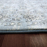 dynamic rugs ancient garden 57136 4646 steel blue rug